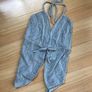 vintage beaded halter